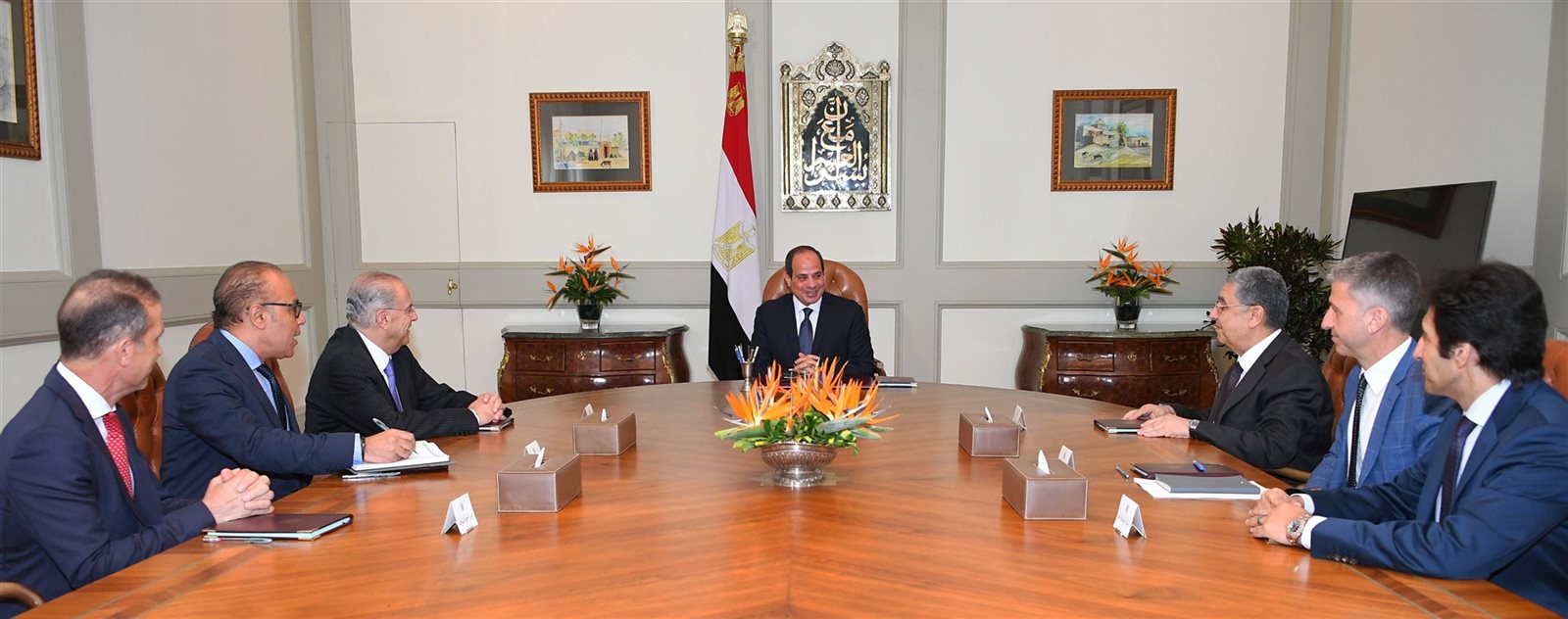 السيسي مع وزير خارجية قبرص السابق السيسي مع وزير خارجية قبرص السابق