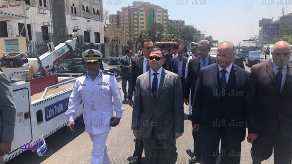 وزير الداخلية خلال جولته وزير الداخلية خلال جولته