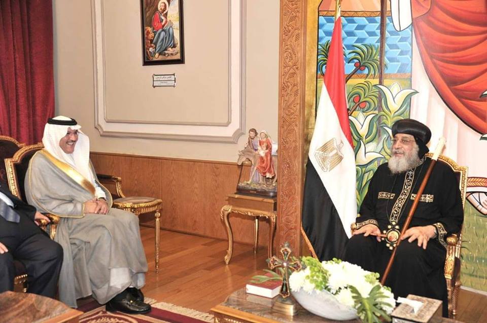جانب من لقاء البابا مع السفير السعودى جانب من لقاء البابا مع السفير السعودى
