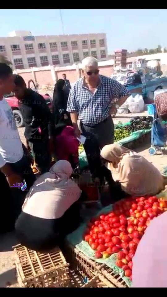 رئيس مدينة طور سيناء يتفقد سوق حي بدر للخضراوات والفاكهة