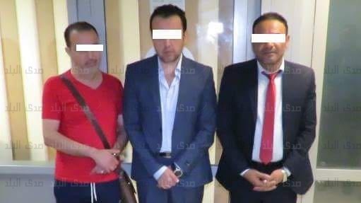 المتهمين بعد القبض عليهم