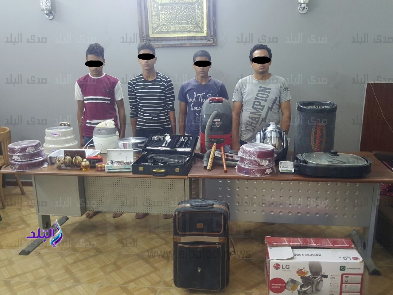 المتهمين والمضبوطات بعد القبض عليهم المتهمين والمضبوطات بعد القبض عليهم