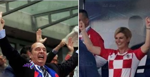 رئيسة كرواتيا وجاك شيراك 