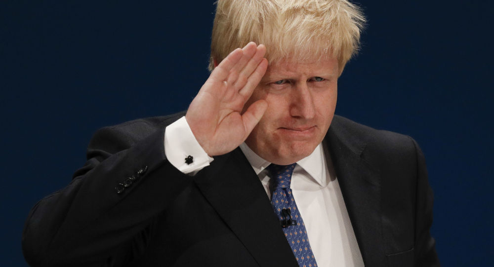 وزير الخارجية البريطاني المستقيل بوريس جونسون