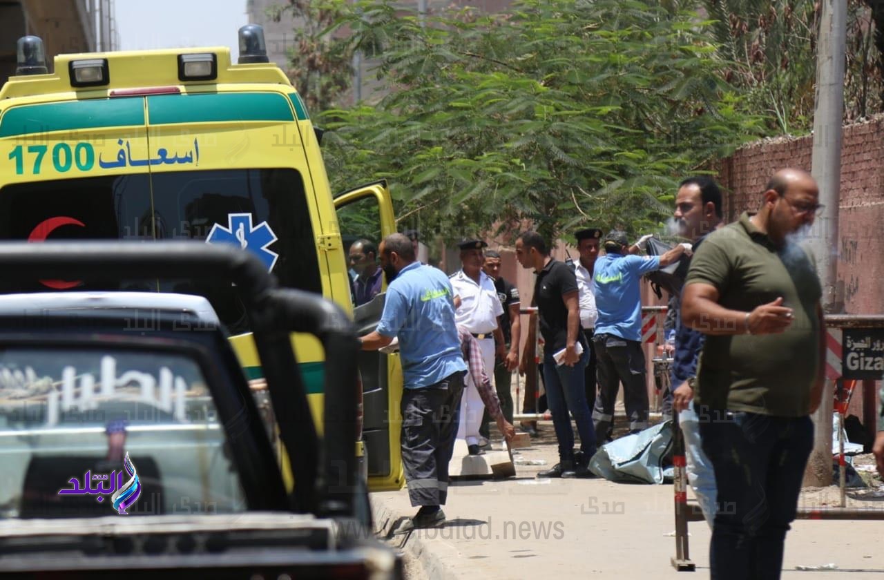 الاسعاف تنقل جثامين اطفال المريوطية إلي المشرحة