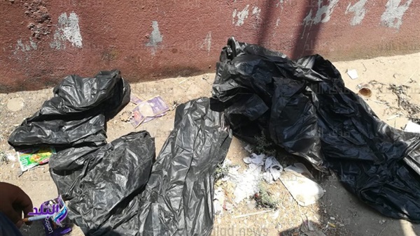 الجثامين داخل الاكياس