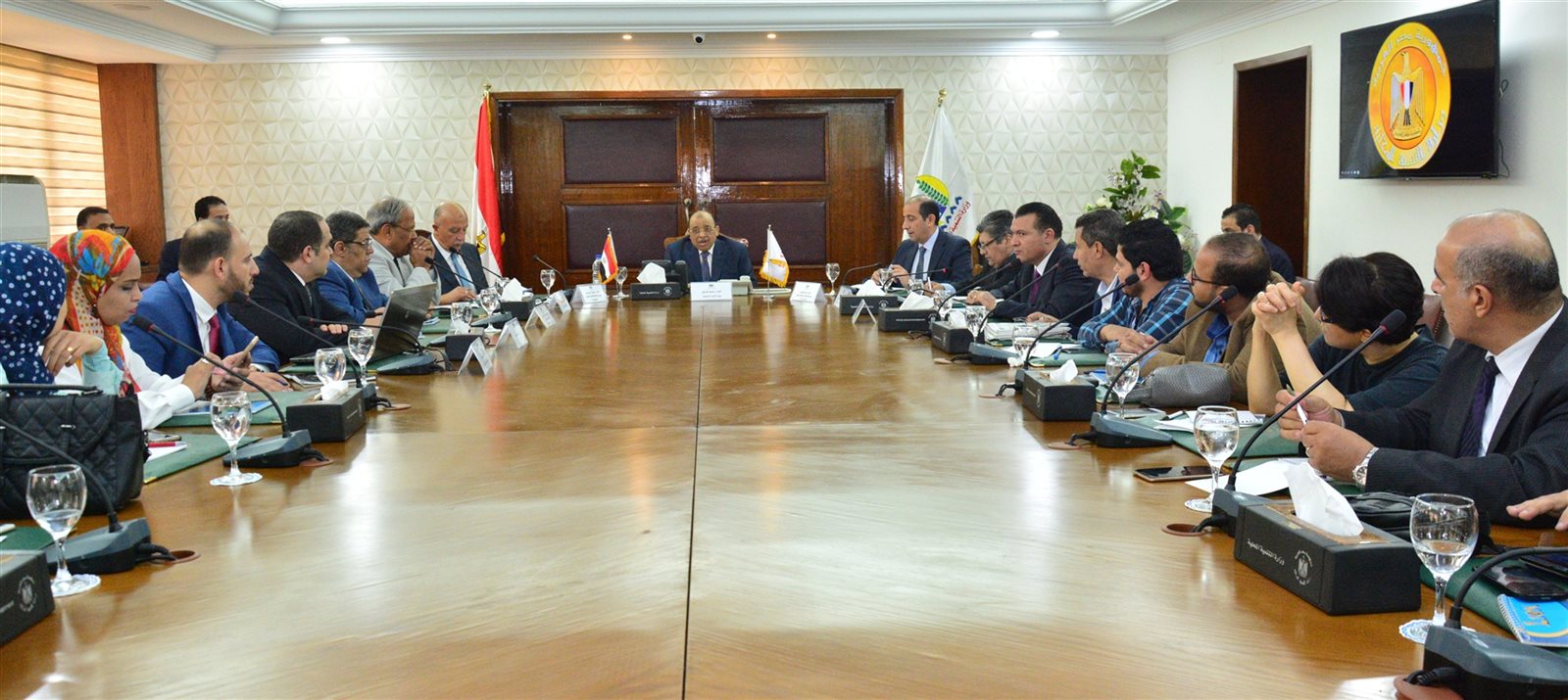 لقاء وزير التنمية المحلية مع الصحفيين