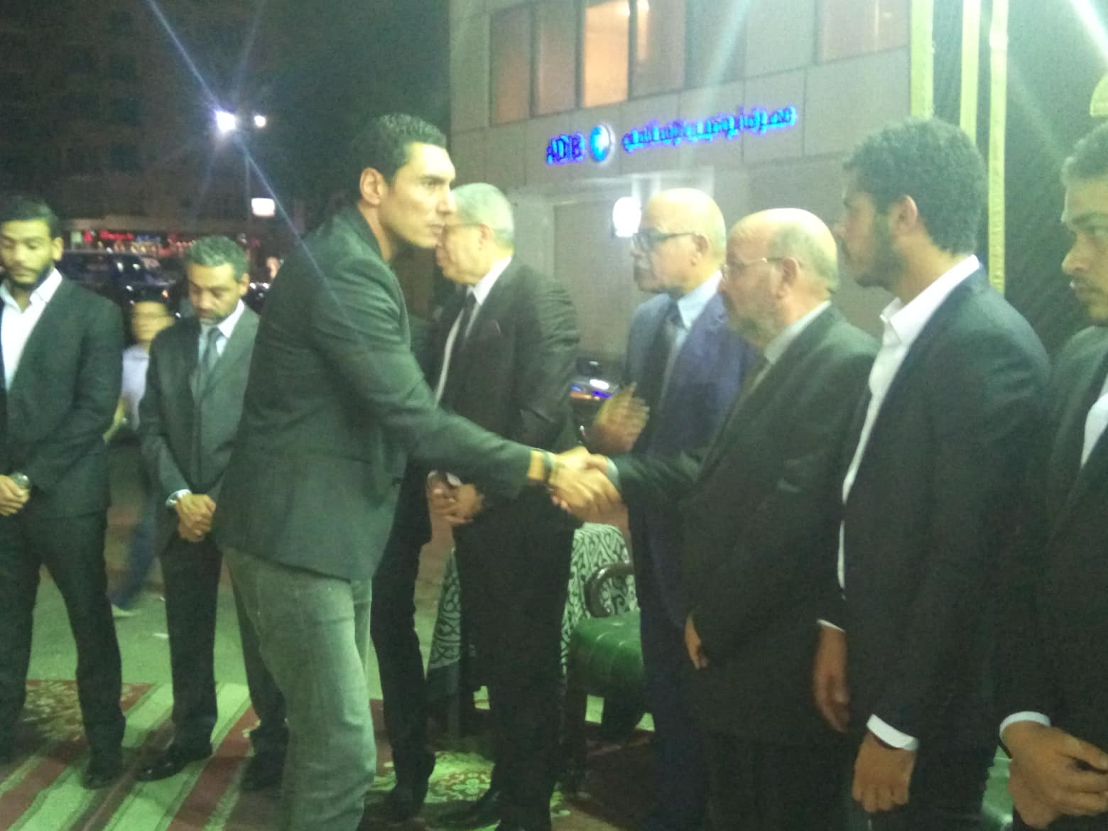 جانب من عزاء‎ والد زوجة شوبير