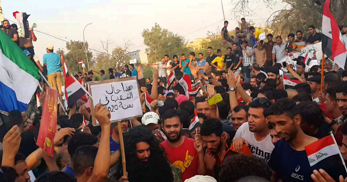  التظاهرات المتجددة في المحافظات العراقية
