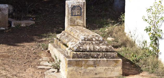 في القبر 