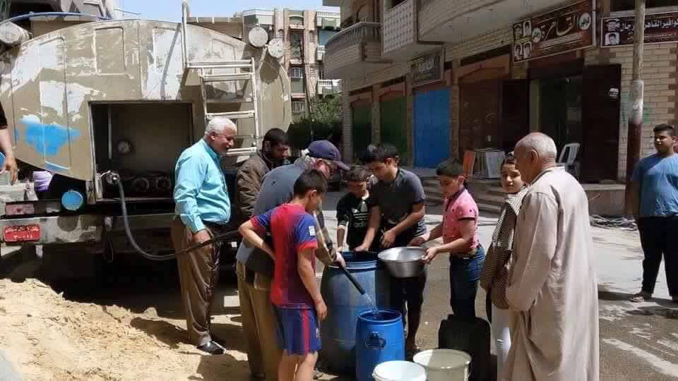 عطل في الخط الرئيسي وراء انقطاع المياه بالعريش عطل في الخط الرئيسي وراء انقطاع المياه بالعريش
