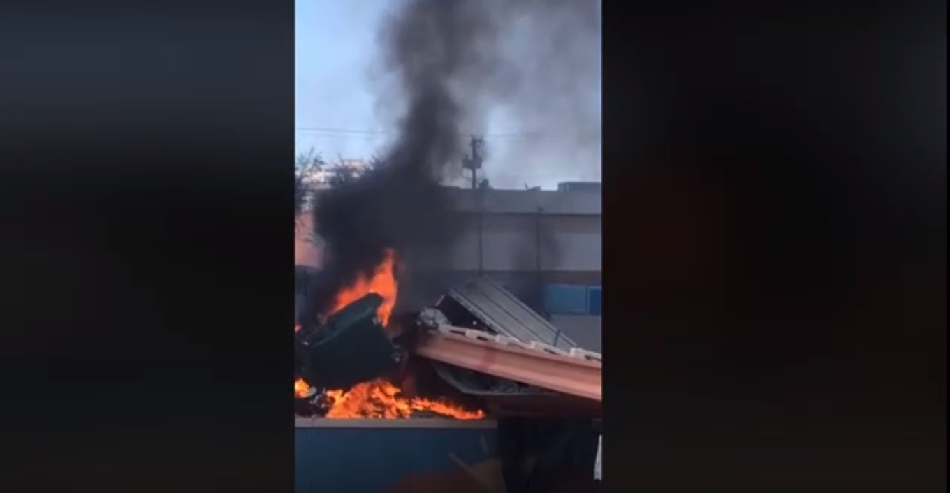 الرجل خرج من النيران