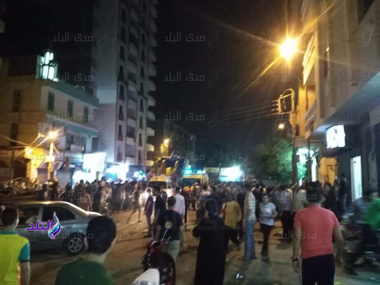 سياره طائشه تدهس 10 اشخاص بطنطا