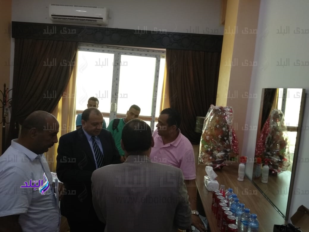 رئيس جامعة بني سويف يتفقد دار الضيافة