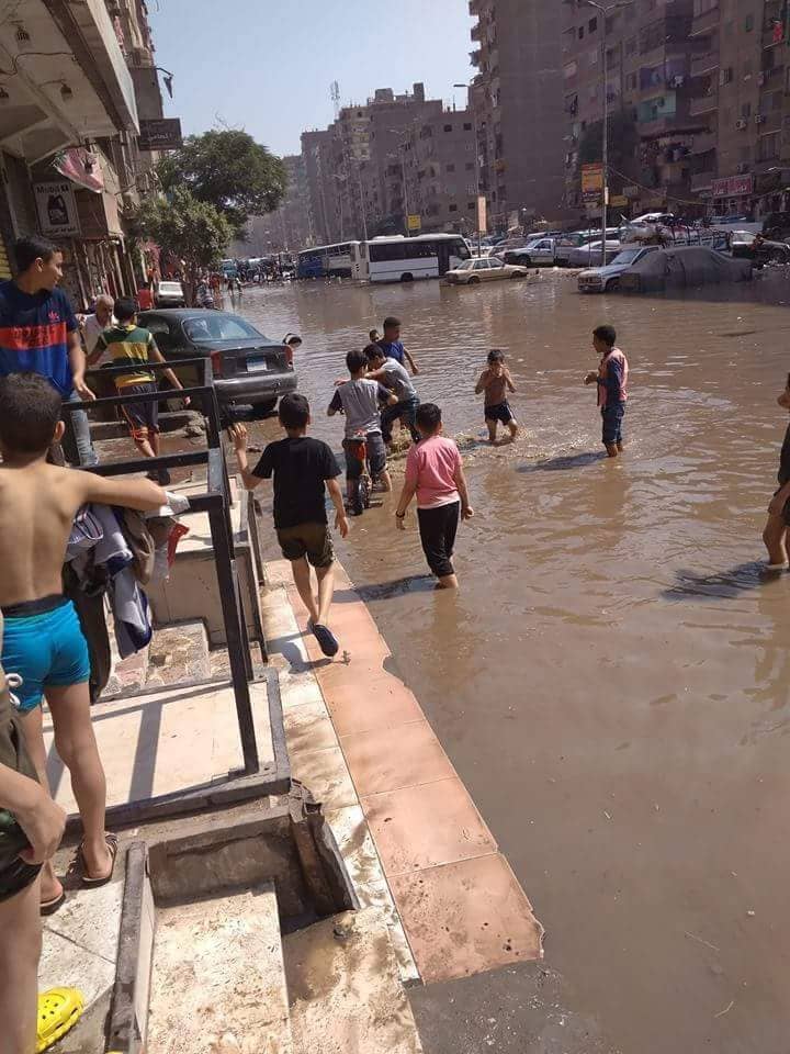 محافظ القليوبية متابعة أعمال اصلاح ماسورة مياه أم بيومى