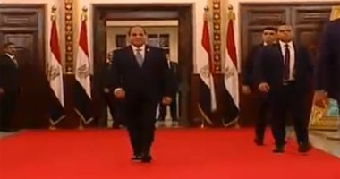 السيسي من المؤتمر السادس للشباب السيسي من المؤتمر السادس للشباب