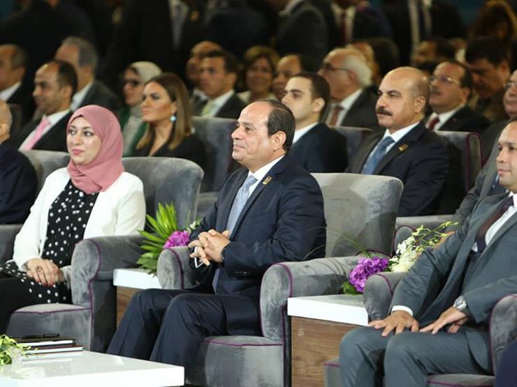 السيسي من المؤتمر السادس للشباب السيسي من المؤتمر السادس للشباب