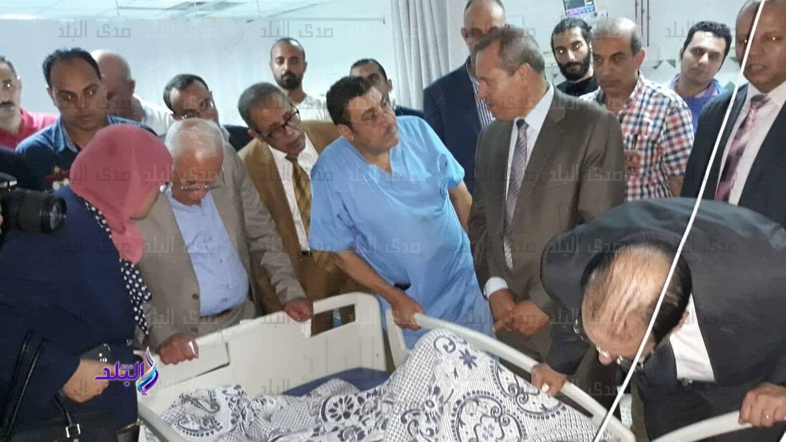 محافظ الدقهلية يزور مصابي حادث طريق بورسعيد محافظ الدقهلية يزور مصابي حادث طريق بورسعيد