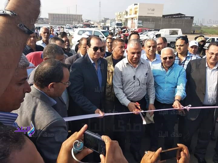 وزير الري ومحافظ الدقهلية يفتتحان كوبري حادوس