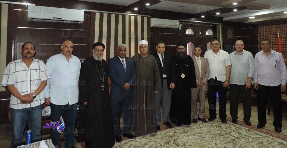 وفد من الأزهر والكنيسة يهنئ مدير أمن كفر الشيخ الجديد.. صور