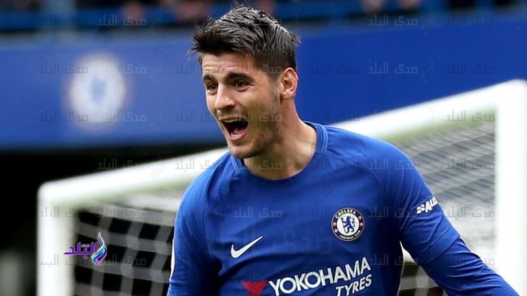 الاسباني الفارو موراتا لاعب فريق تشيلسي الإنجليزي 