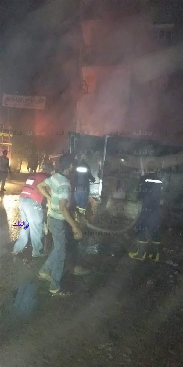 حريق بمحول كهرباء 