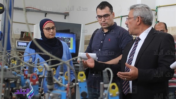 محرر صدى البلد في جولة داخل شركة المعصرة للصناعات الهندسية محرر صدى البلد في جولة داخل شركة المعصرة للصناعات الهندسية