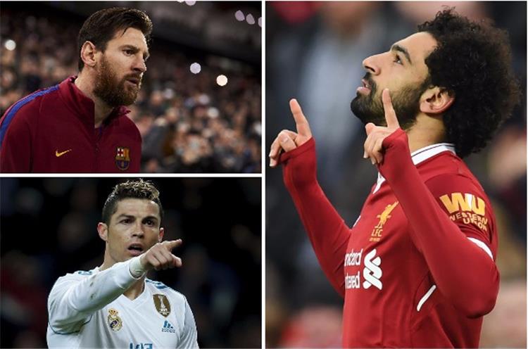 محمد صلاح وميسى ورنالدو 