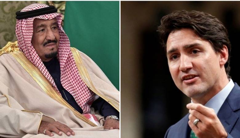 الملك سلمان بن عبدالعزيز ورئيس الوزراء الكندي جاستن ترودو الملك سلمان بن عبدالعزيز ورئيس الوزراء الكندي جاستن ترودو