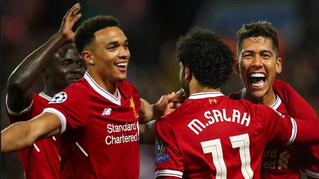 محمد صلاح ورفاقه فى ليفربول 