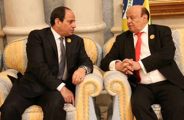 لقاء السيسي والرئيس اليمنى لقاء السيسي والرئيس اليمنى