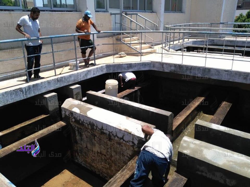غسيل وتعقيم مرشحات المياة بجنوب الاقصر...صور