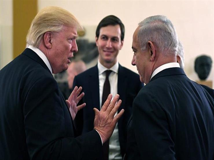 بنيامين نتنياهو وجاريد كوشنر ودونالد ترامب بنيامين نتنياهو وجاريد كوشنر ودونالد ترامب