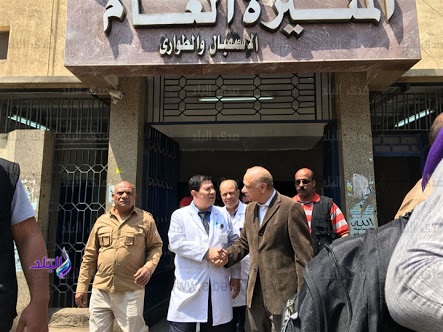  محافظ القاهرة يتفقد مستشفى المنيرة العام بالسيدة زينب
