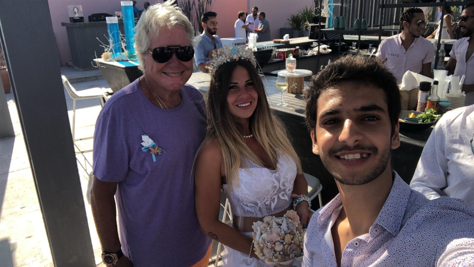 منة حسين فهمي في زفافها بالساحل الشمالي