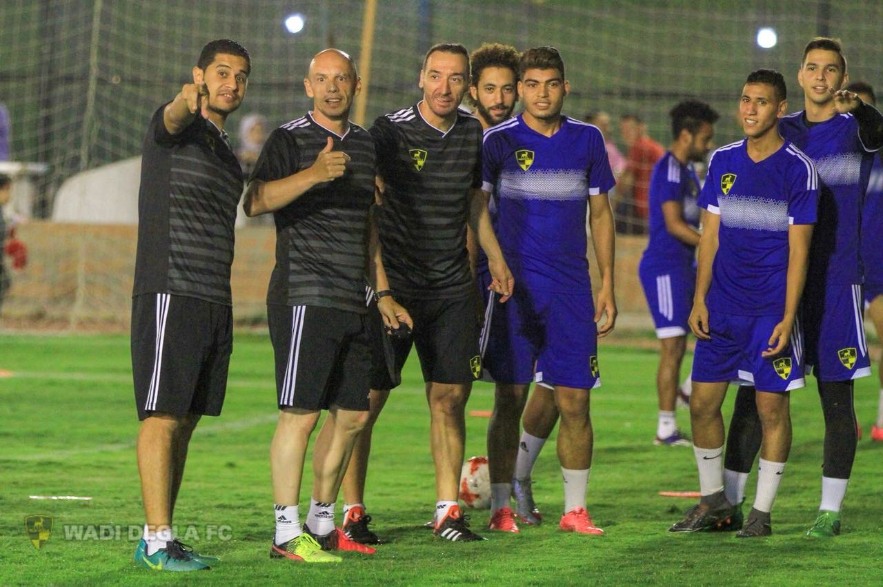 إحدى تدريبات فريق وادى دجلة 