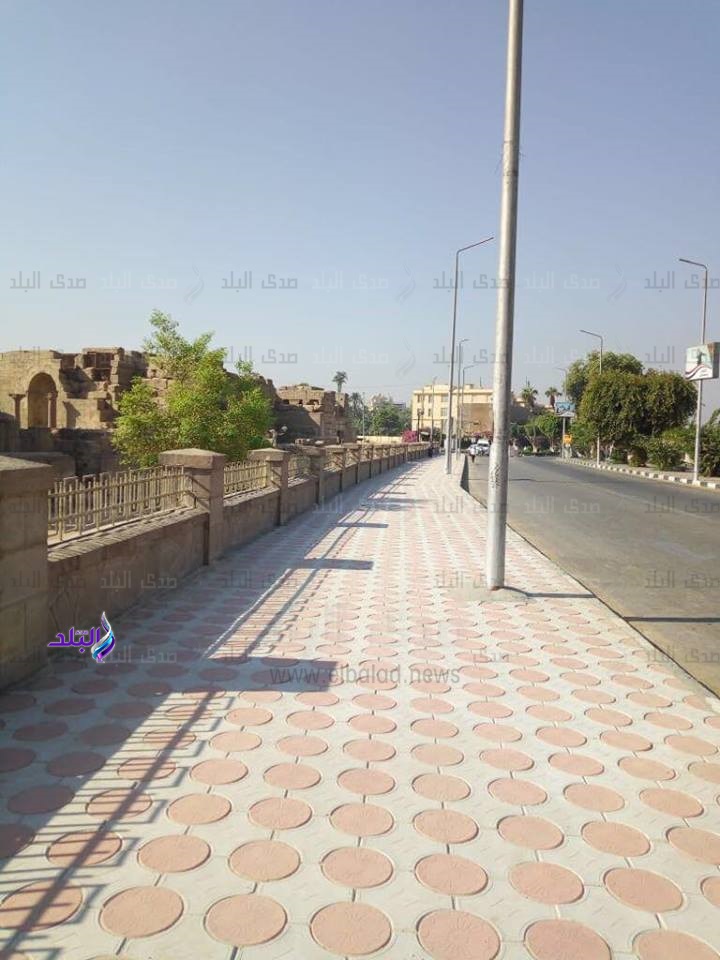تركيب بلاط انترلوك بكورنيش الأقصر