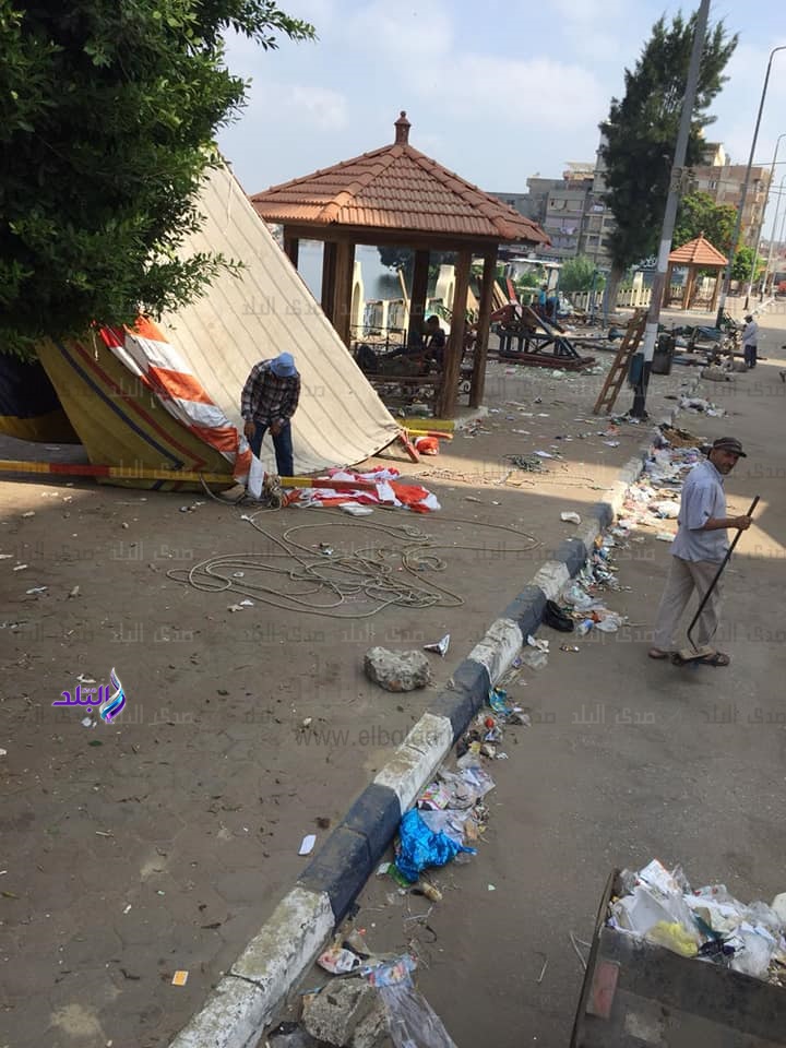 حملة مكبرة لرفع الإشغالات والقمامة بفارسكور