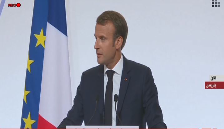  الرئيس الفرنسي ايمانويل ماكرون