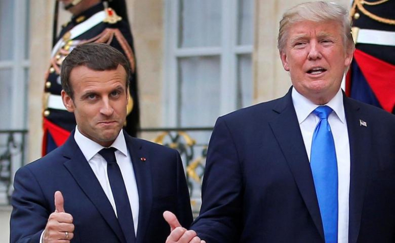 ماكرون وترامب 