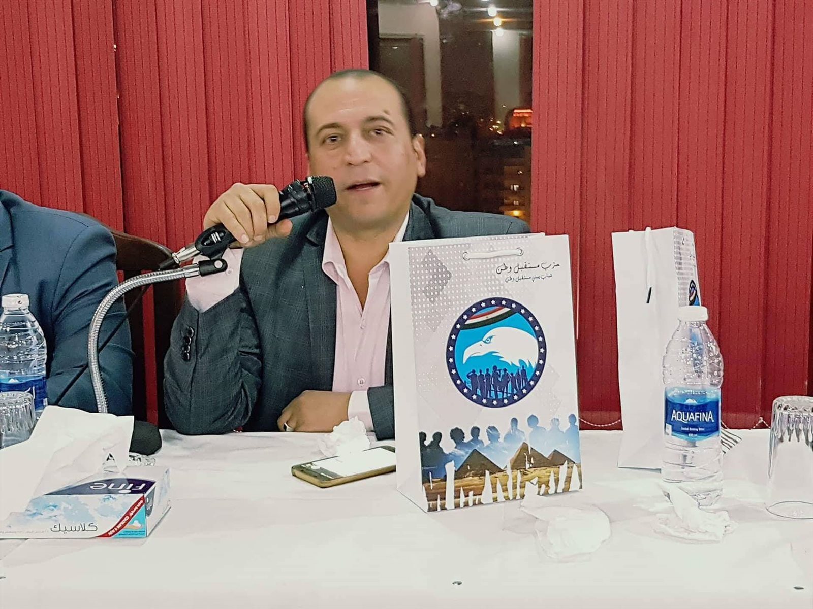 أيمن صلاح حلومة عضو الهيئة العليا بحزب مستقبل وطن