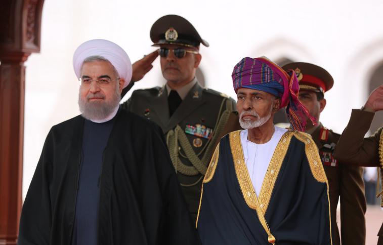 السلطان قابوس وحسن روحاني