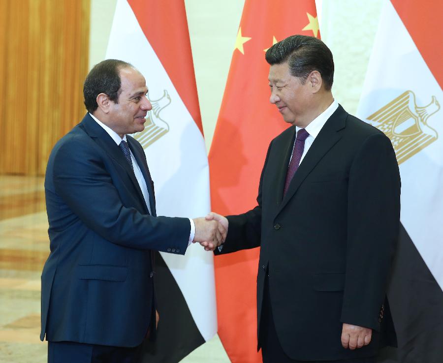 الرئيس السيسي مع نظيره الصيني 