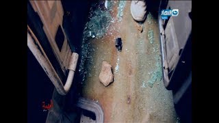لحظة الإعتداء على فريق عمل برنامج المهمة