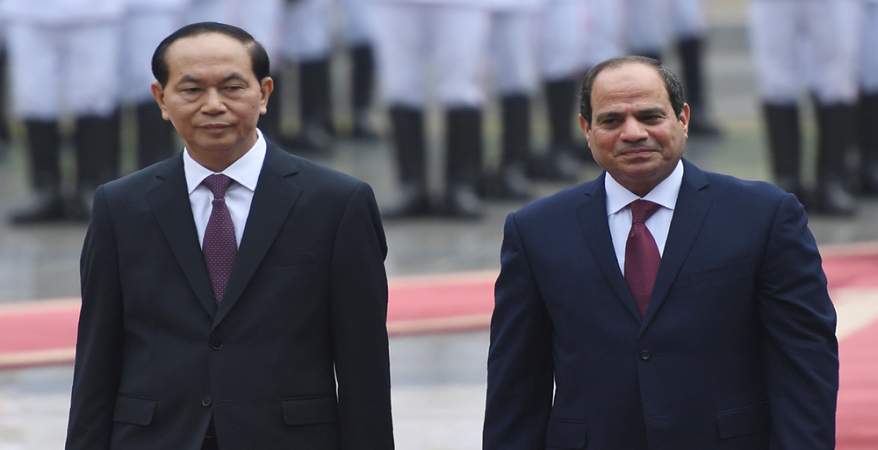 السيسي والرئيس الفيتنامي السيسي والرئيس الفيتنامي