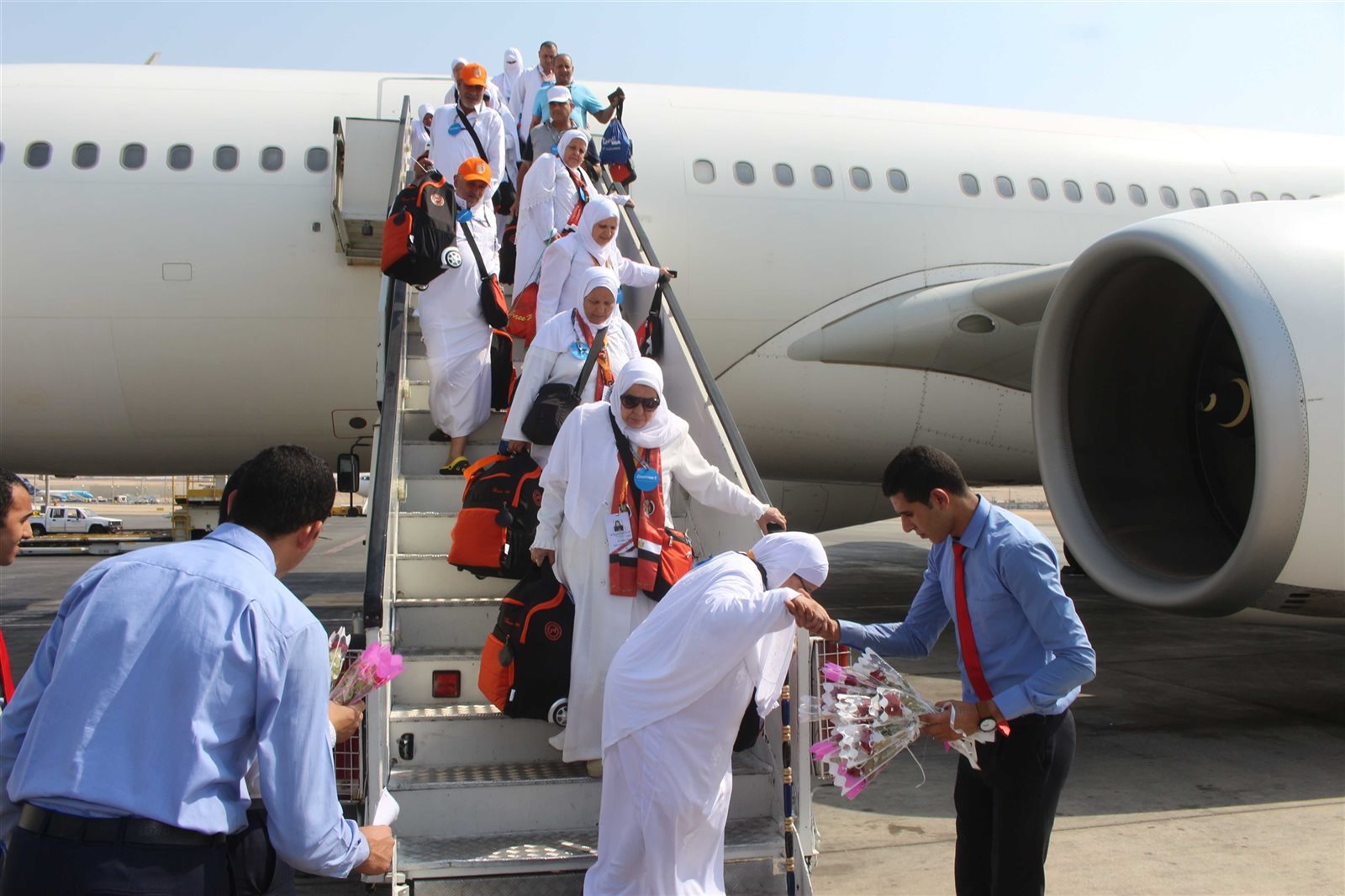 صورة لوصول الحجاج