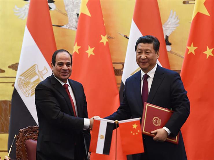 السيسي ونظيره الصيني السيسي ونظيره الصيني