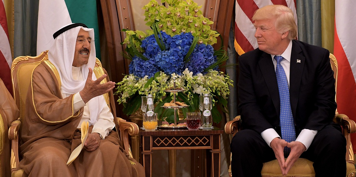 أمير الكويت ودونالد ترامب