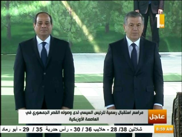 الرئيس السيسي ونظيره الأوزبكستاني