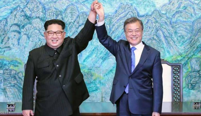 رئيس كوريا الجنوبية وزعيم كوريا الشمالية